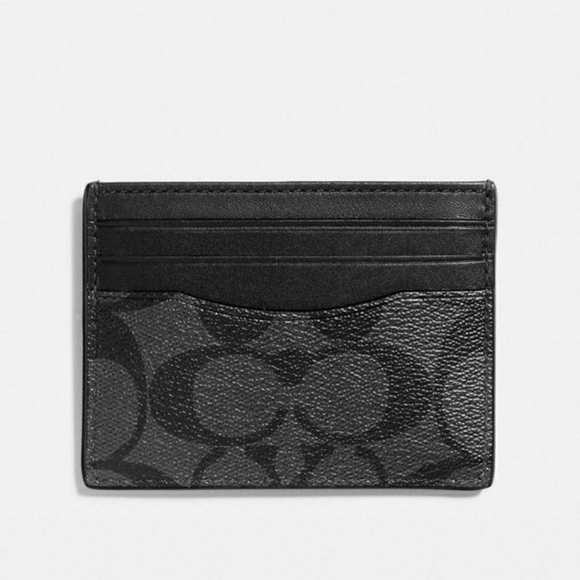 Coach Other - Coach Flat Card Case Signature Print